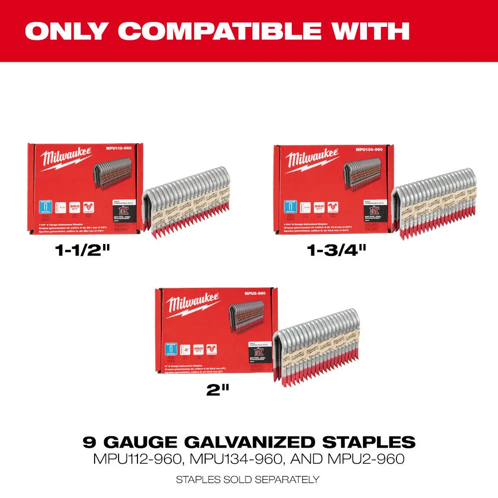 Milwaukee 2843-20 M18 18V FUEL Li-Ion Utility Fencing Stapler - Bare Tool