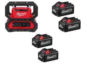 Milwaukee 2845-20X6 M18 18V 3600W/1800W Power Supply w/ 4 - 6AH Batteries