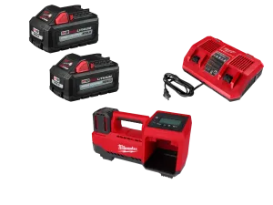 Milwaukee 2848-20KIT M18 18V Tire Inflator w/ 2 - 6AH Batteries/Dual Bay Charger