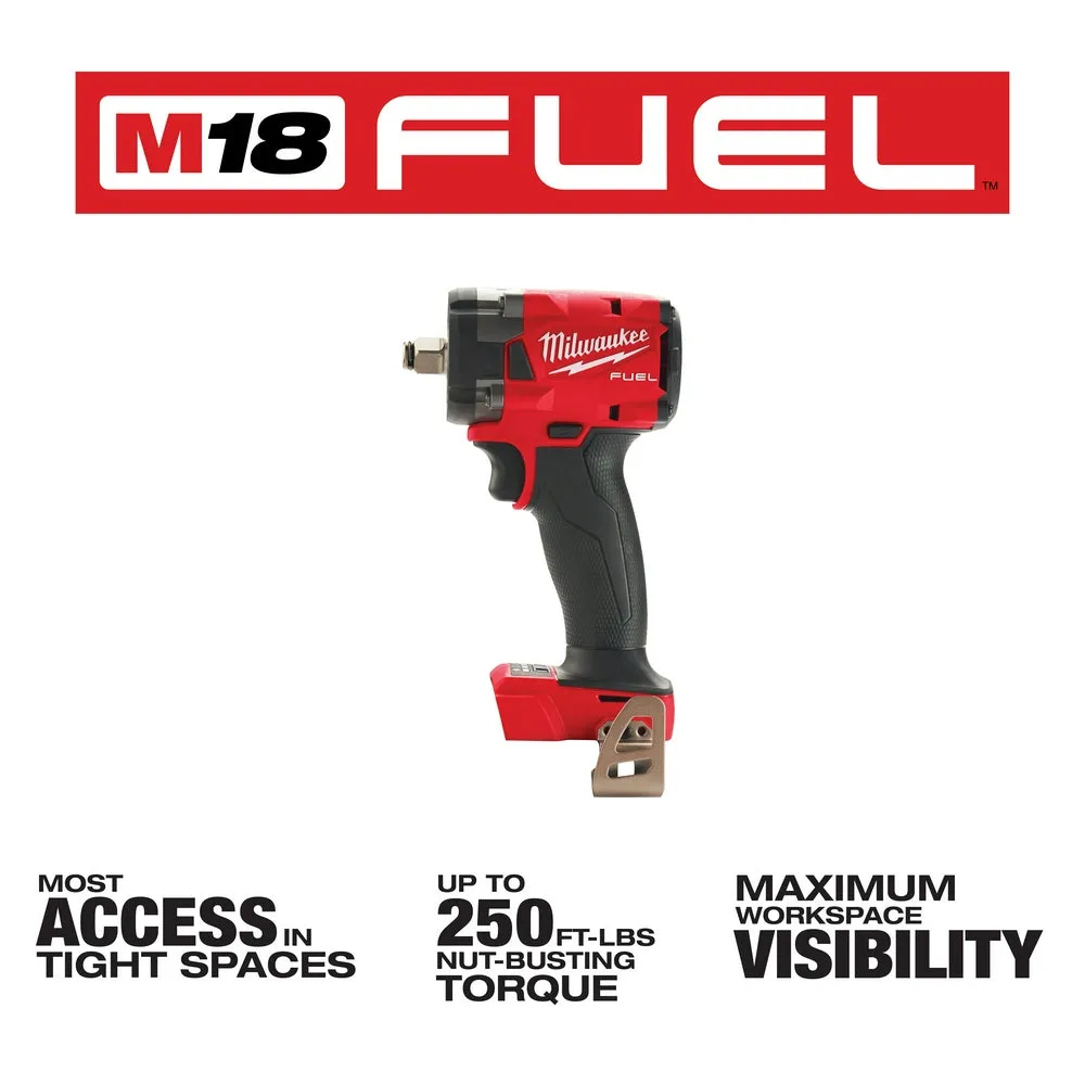 Milwaukee 2855-20 M18 FUEL 18V 1/2" Impact Wrench w/Friction Ring -Bare Tool