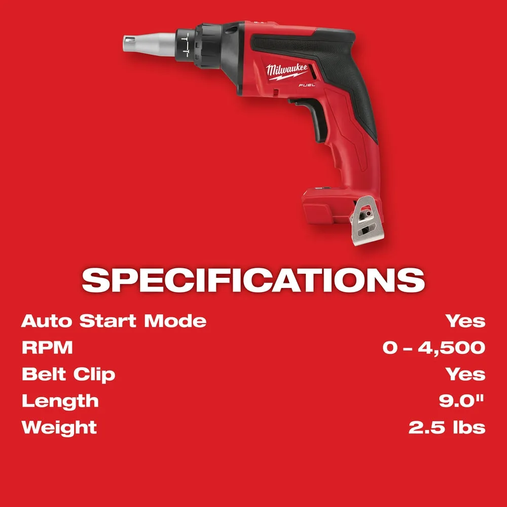 Milwaukee 2866-22ID M18 FUEL 18V Drywall Screw Gun / Surge Impact Combo Kit
