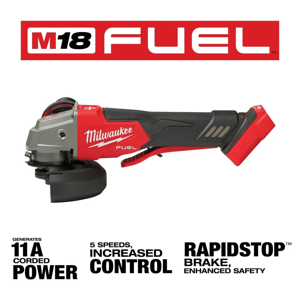 Milwaukee 2888-80 M18 FUEL 18V 4-1/2" / 5" Braking Grinder - Recon - Bare Tool