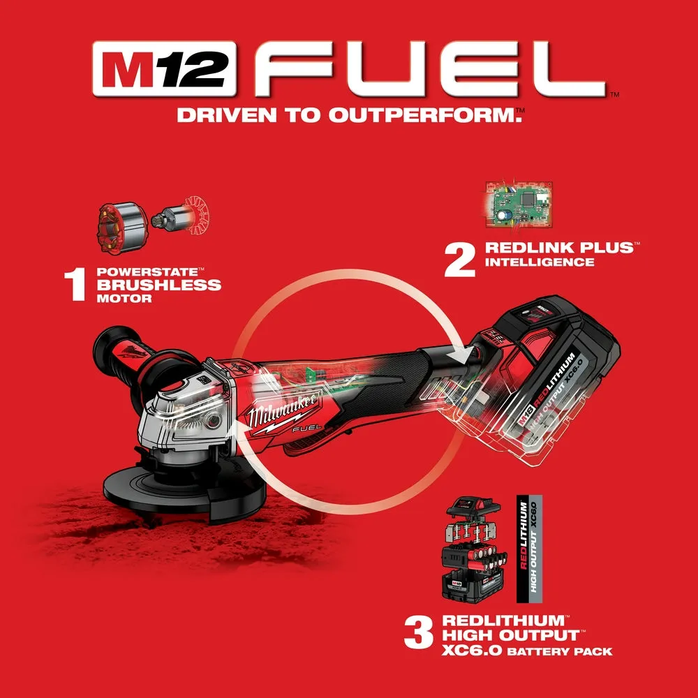Milwaukee 2888-80 M18 FUEL 18V 4-1/2" / 5" Braking Grinder - Recon - Bare Tool