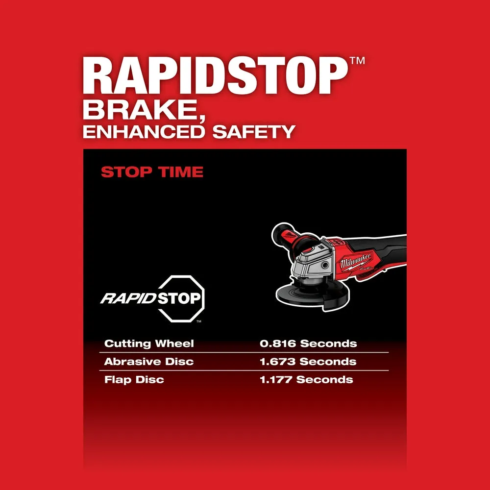 Milwaukee 2888-80 M18 FUEL 18V 4-1/2" / 5" Braking Grinder - Recon - Bare Tool