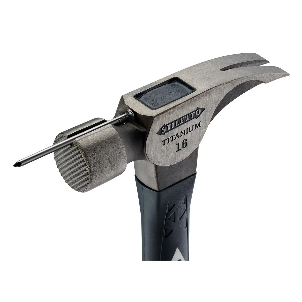 Milwaukee TI16MC-F - 16 oz Titanium Milled Face Hammer with 18 in. Hybrid Fiberglass Handle