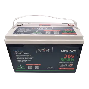 (PRE-ORDER) 36V 50Ah Essential Series - Bluetooth & Heated LiFePO4 Battery - ETA MAY 27