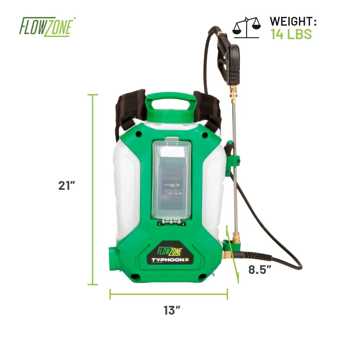 [TOOL ONLY] Typhoon 3 Battery Powered Backpack Sprayer (4-Gallon)